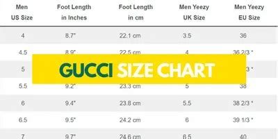 gucci dress size chart|gucci shoe size chart youth.